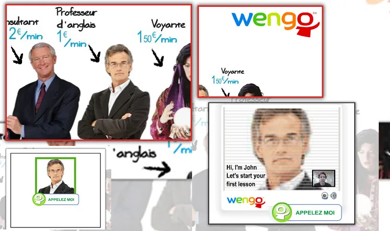Pub on line WENGO - vue 2