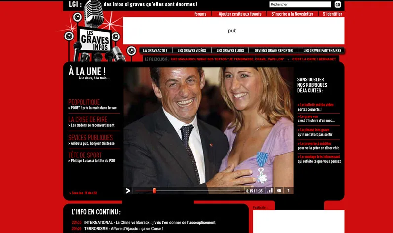 Site Internet LES GRAVES INFOS