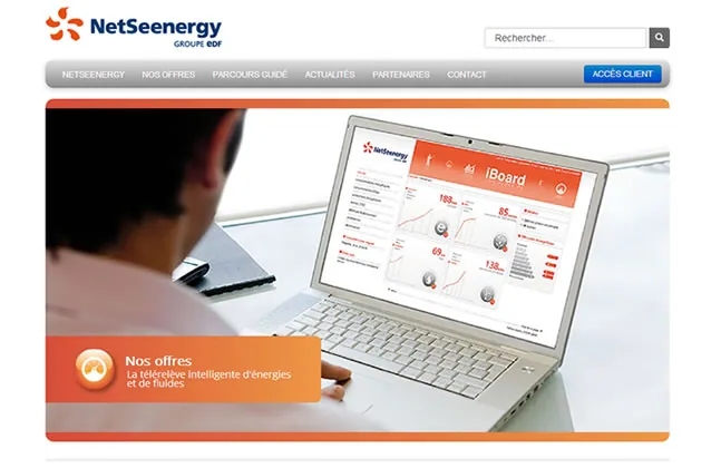 Site Internet EDF - NETSEENERGY - vue 2
