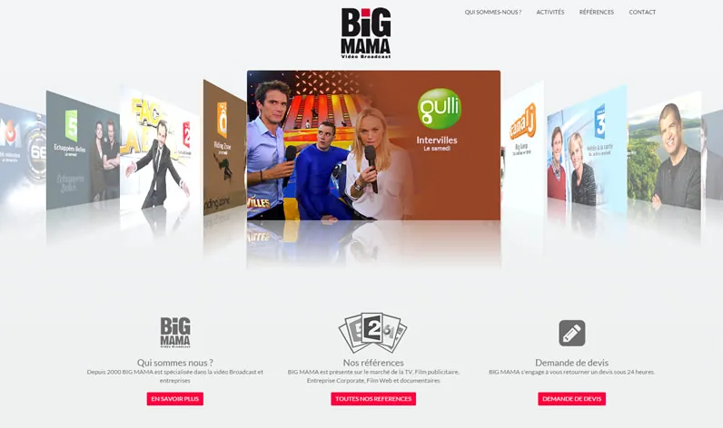 Site Internet Le Site BIG MAMA
