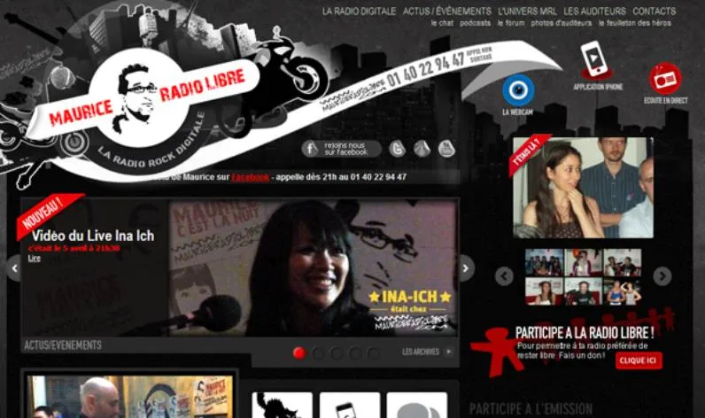 Site Internet MAURICE RADIO LIBRE - vue 2
