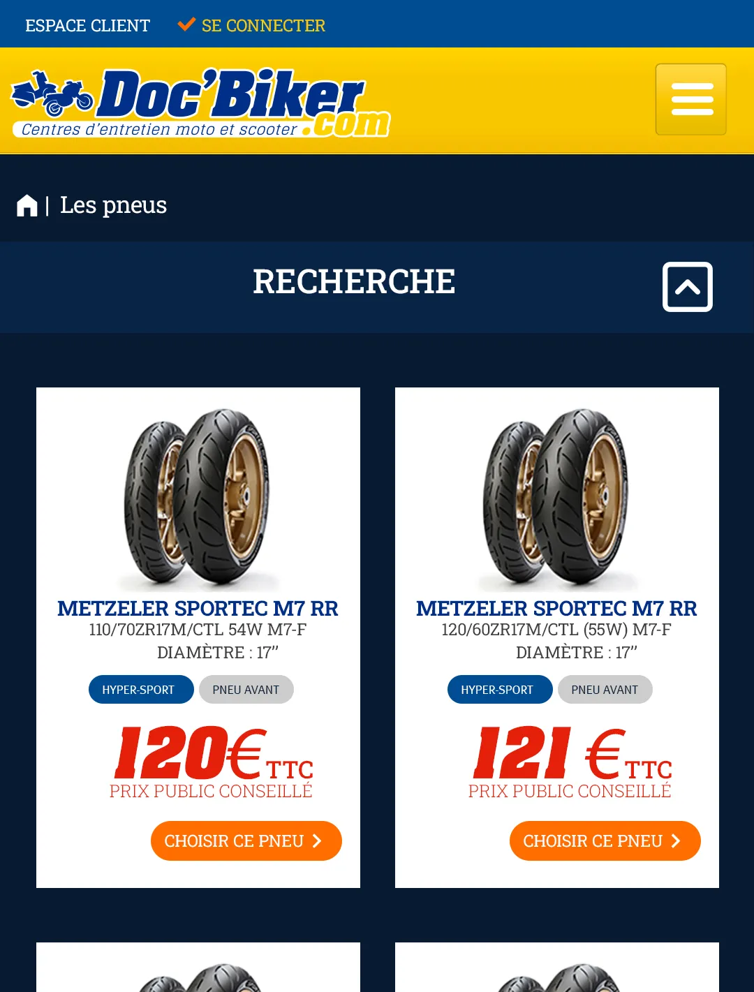 Une page résultat lisible et rapide