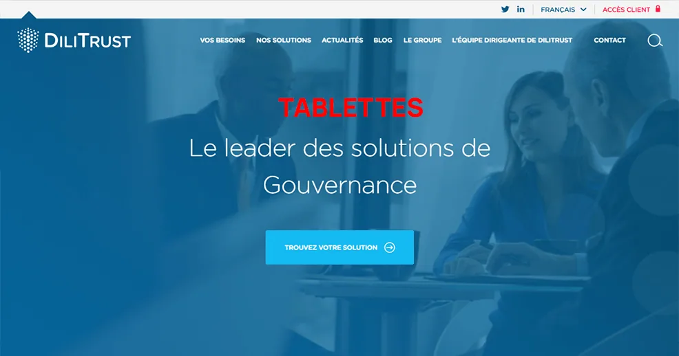 Version avant tablet