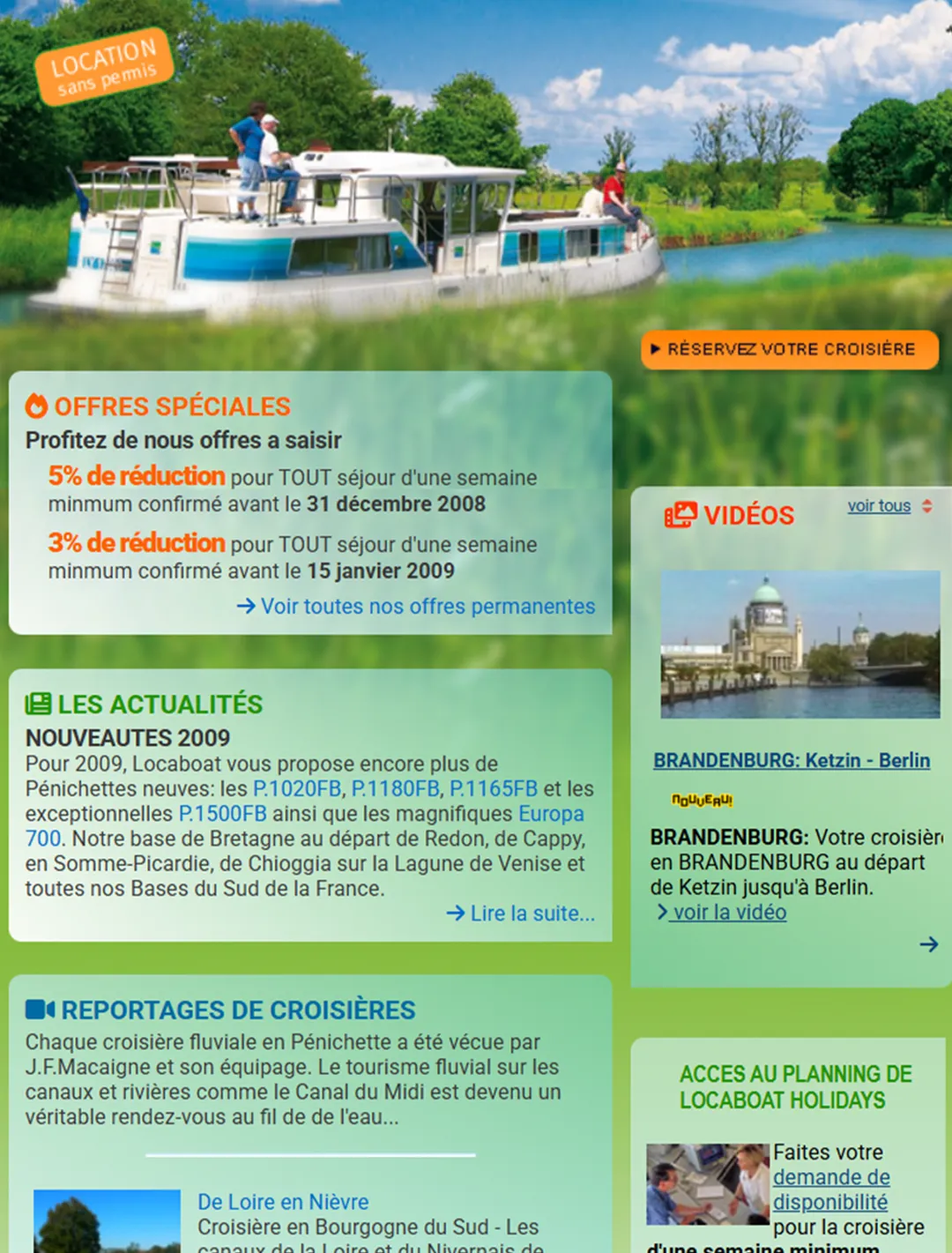 Page d'accueil Locaboat