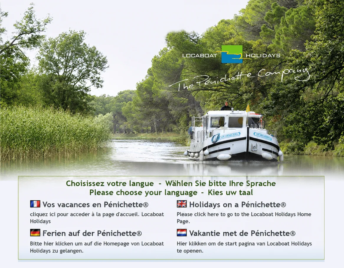 Carte des destinations Locaboat