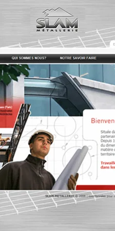 Site Internet SLAM METALLERIE - visuel principal
