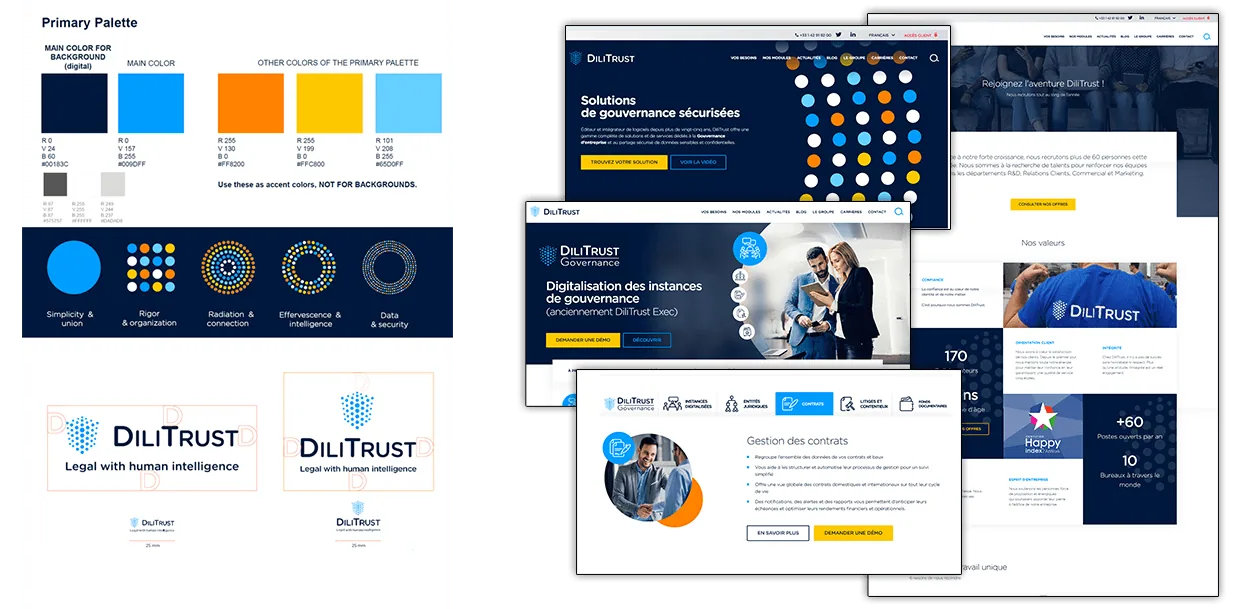 Nouvelle charte graphique DiliTrust