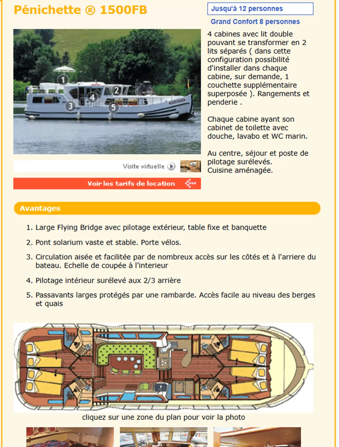 Fiche de bateaux Locaboat